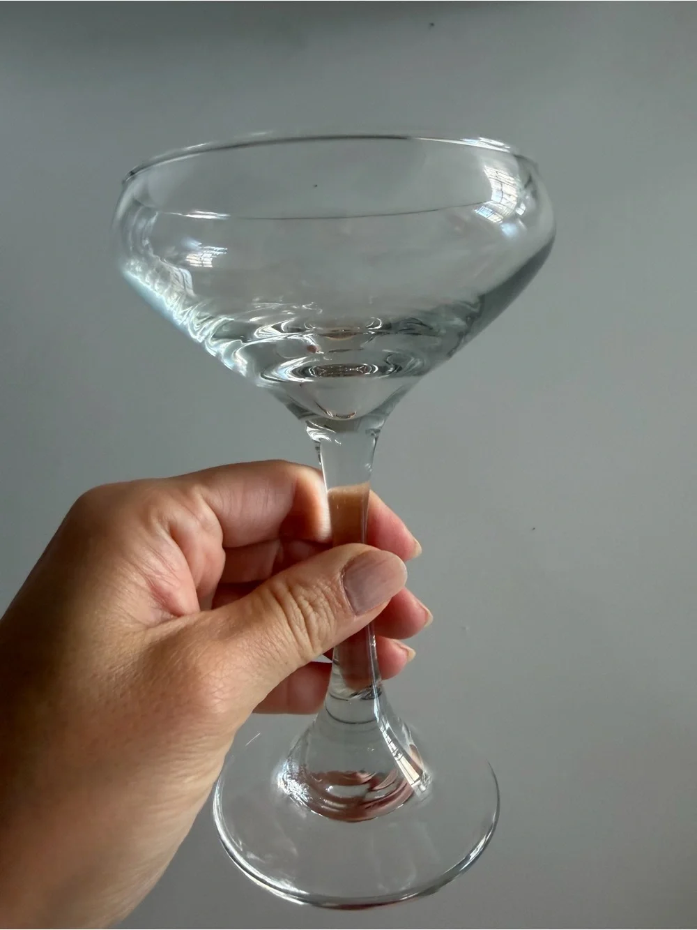 🗽Clear Glass Coupe Cocktail Glass - Elegant Clear Finish